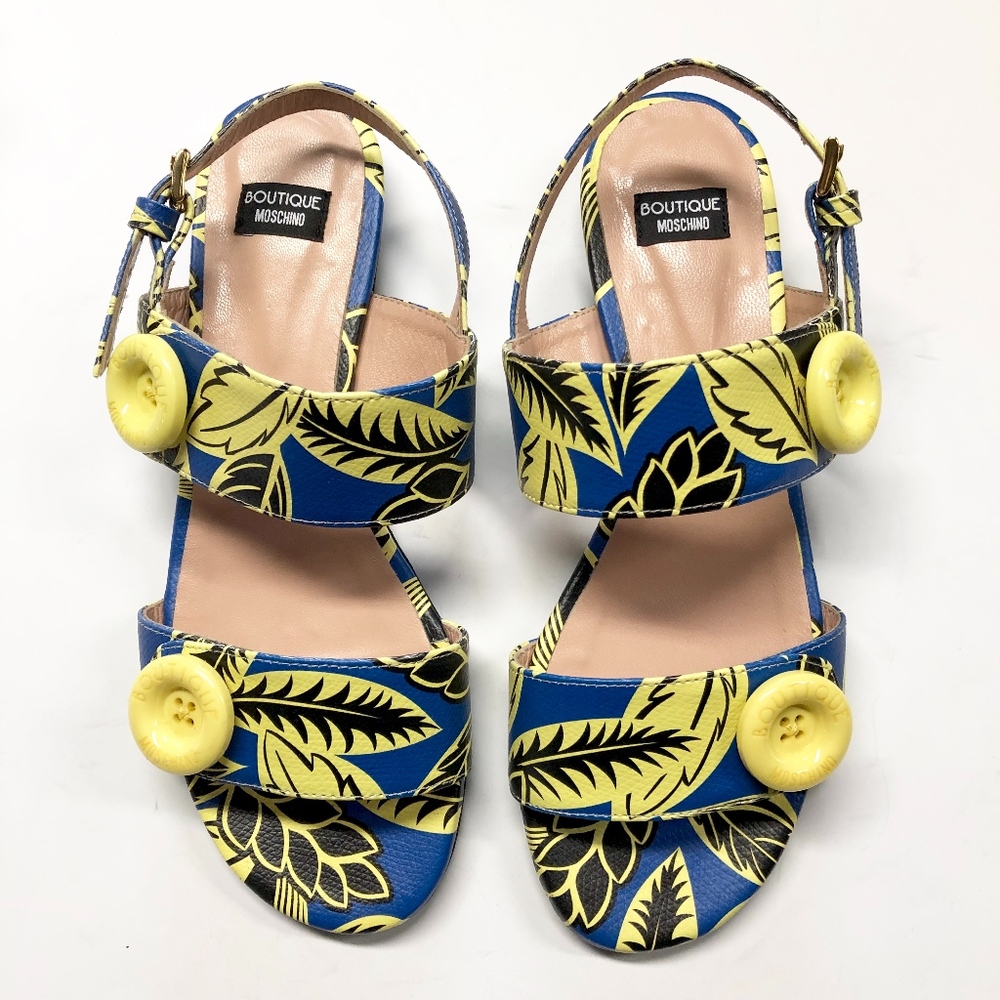 BOUTIQUE MOSCHINO Tropic Print Sandal